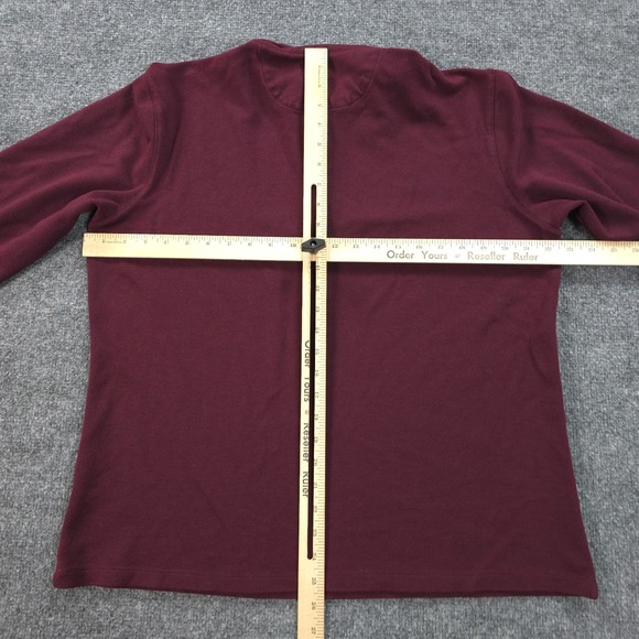 Mizzen+Main Burgundy Zip Up Sweater - Picture 7 of 11